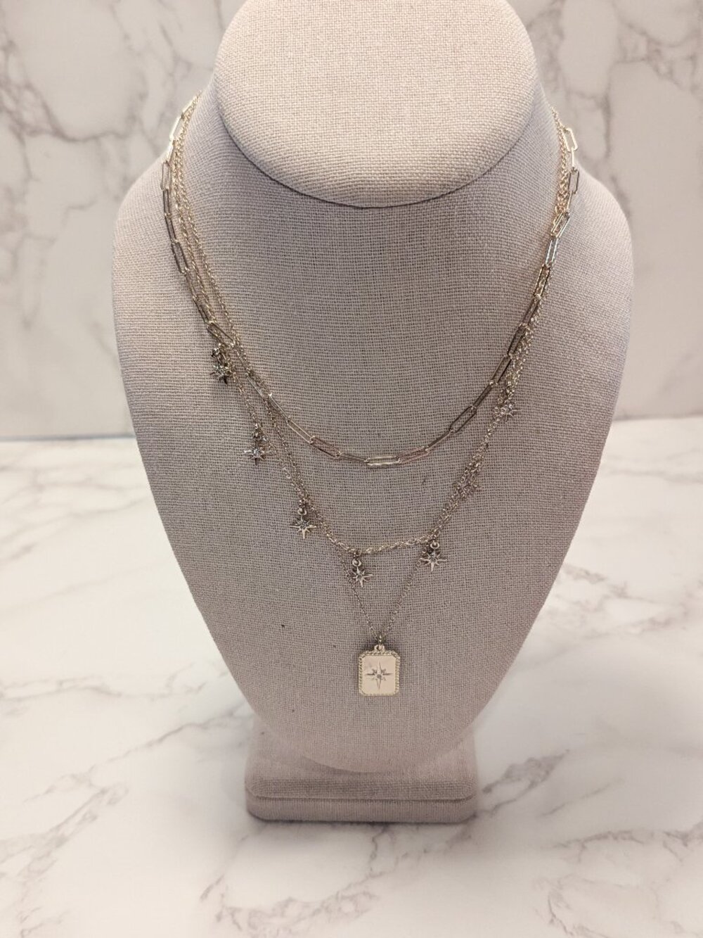 J.Crew Factory Celestial Pendant Layering Necklace